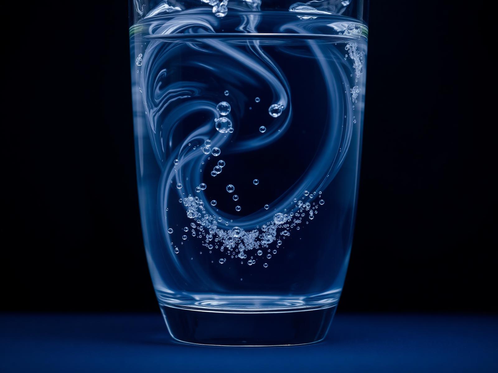 Luftwäsche: Luft strömt durch Wasser