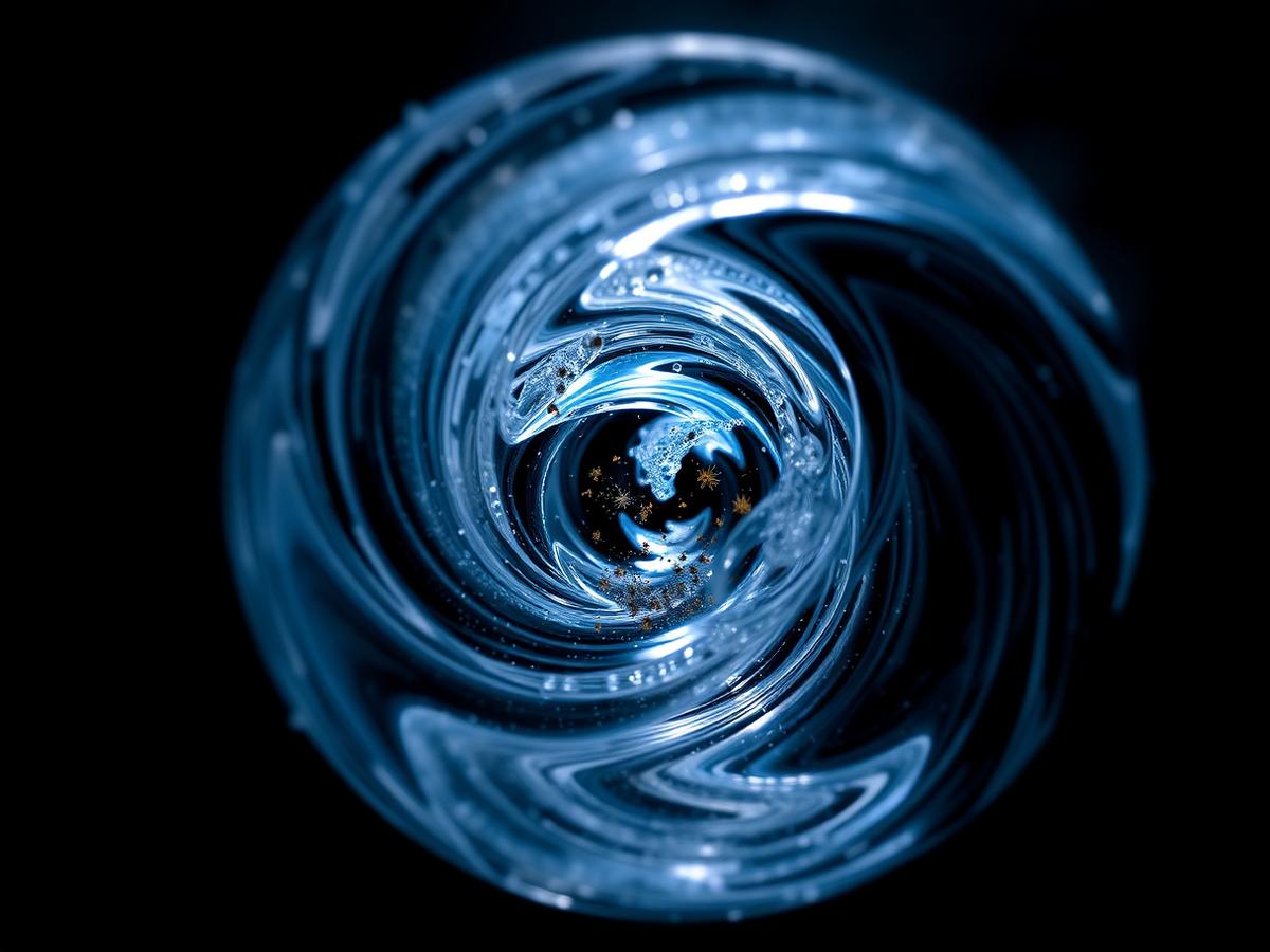 Wasserwirbel im Wasserfilter – Funktionsprinzip